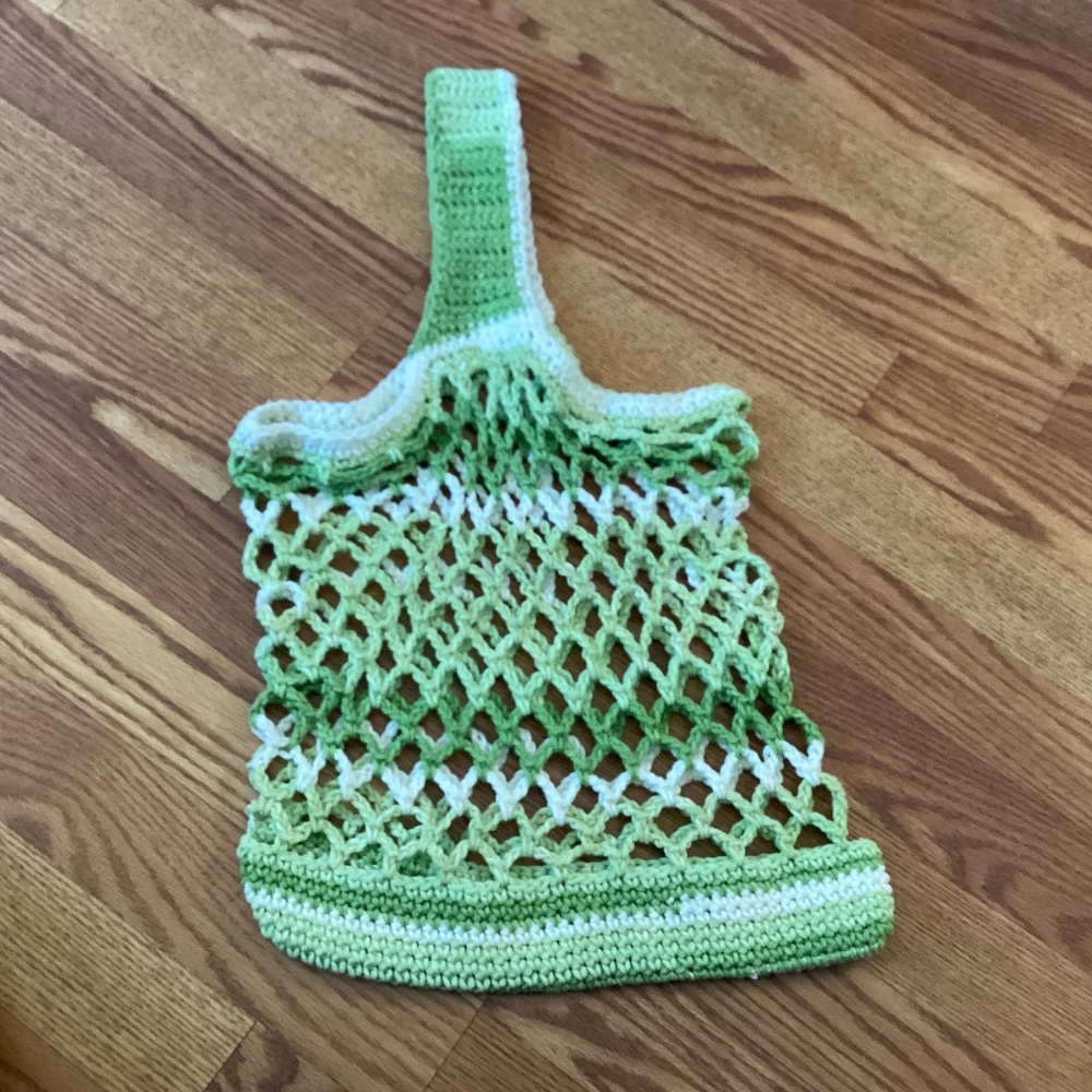 NEW Hand Crafted  Crocheted Carry All Bag